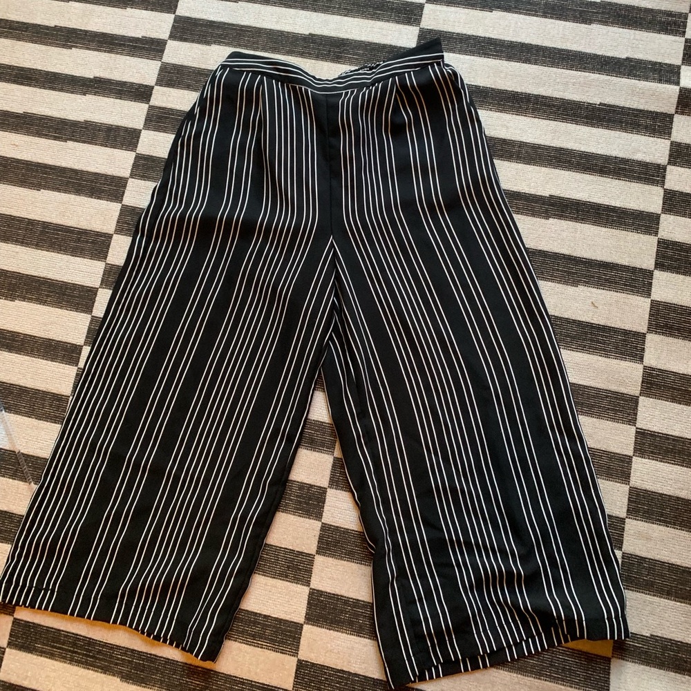 Striped Palazzo Work Pants